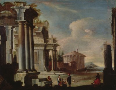 Principal Monuments of Ancient Rome: Temple of Vesta by Viviano Codazzi